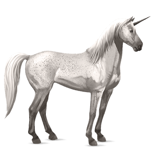unicornio de montar mustang overo