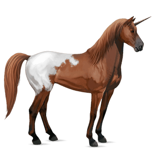 unicornio de montar blanket alazán