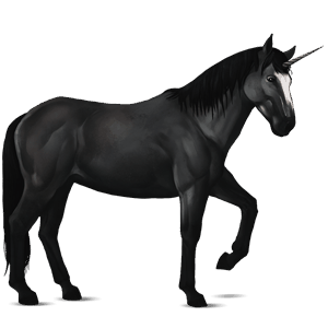 unicornio de montar pura sangre bayo tostado