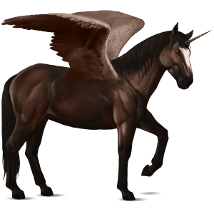 unicornio de montar alado criollo argentino bayo cereza