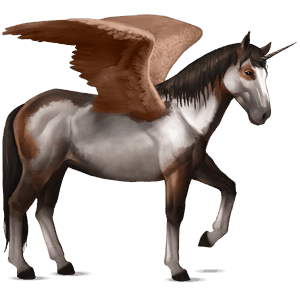 unicornio de montar alado kwpn bayo tostado