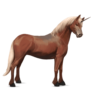 unicornio poni haflinger palomino
