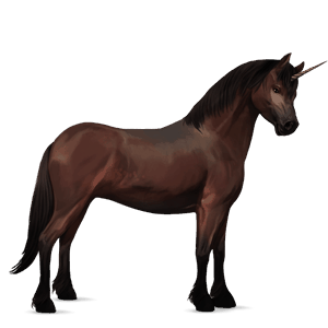 unicornio poni losino bayo tostado