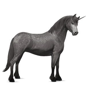 unicornio poni poni de terranova gris tordo