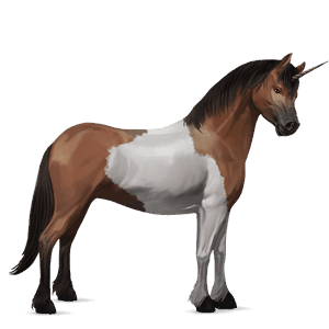 unicornio poni welsh gris claro