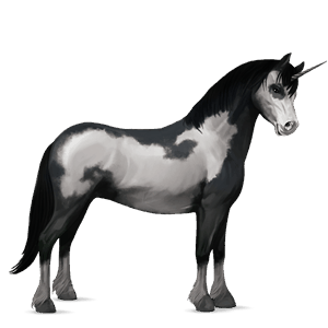 unicornio poni welsh gris claro