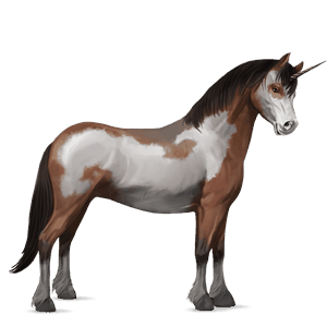 unicornio poni gris tordo