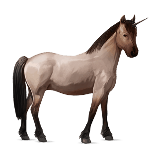 unicornio poni welsh gris claro