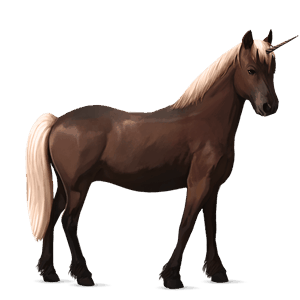 unicornio poni chilote cremello