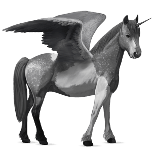 unicornio poni alado  poni highland isabelo