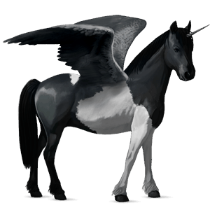 unicornio poni alado  bayo tostado