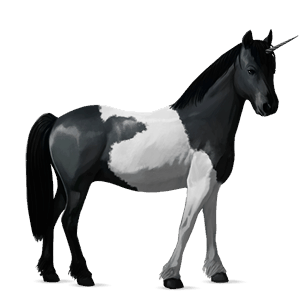 unicornio poni negro