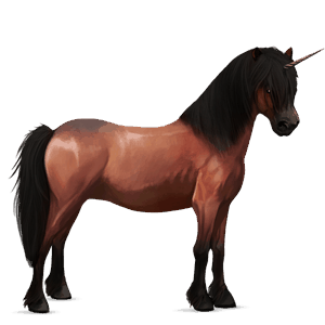 unicornio poni bayo
