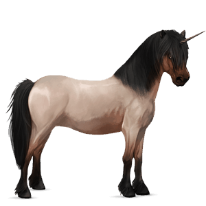 unicornio poni losino negro