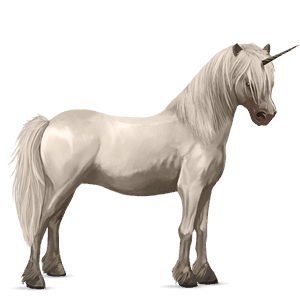 unicornio poni haflinger alazán crines lava