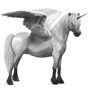unicornio poni alado  quarter poni alazán