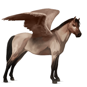 poni pegaso alazán tostado
