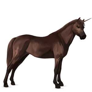 unicornio poni chilote alazán tostado