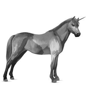 unicornio poni quarter poni palomino