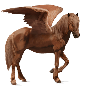 pegaso de montar lusitano alazán
