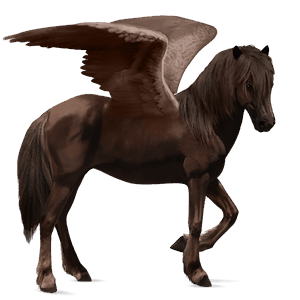 pegaso de montar alazán tostado
