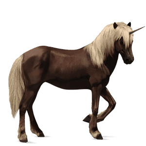 unicornio de montar criollo argentino bayo