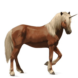 unicornio de montar pura raza española gris claro