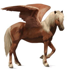 pegaso de montar gris tordo