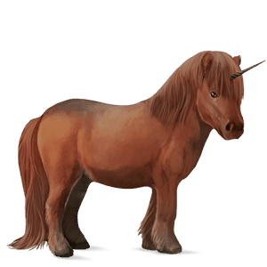 unicornio poni alazán