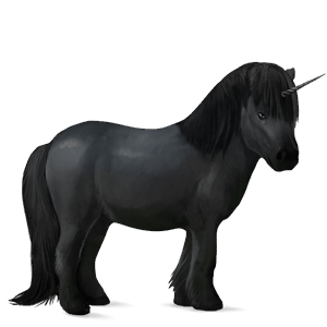 unicornio poni negro