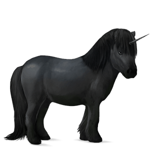 unicornio poni shetland isabelo