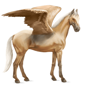 pegaso de montar lusitano cremello