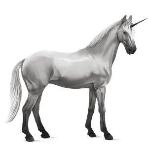 unicornio poni gris claro
