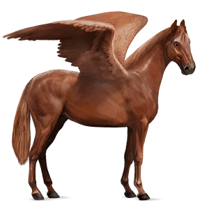 pegaso de montar alazán