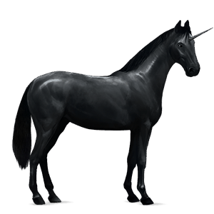 unicornio de montar hanoveriano alazán