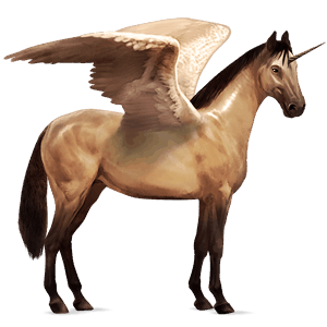 unicornio de montar alado criollo argentino isabelo