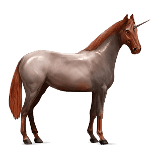unicornio de montar silla francesa bayo tostado