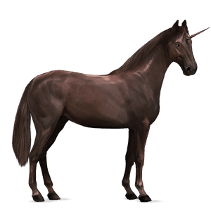 unicornio de montar hunter irlandés alazán tostado