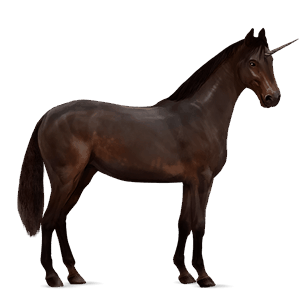 unicornio de montar azteca bayo tostado