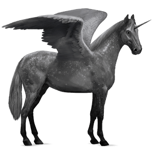 unicornio de montar alado cuarto de milla palomino