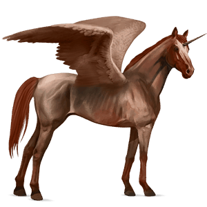 unicornio de montar alado kwpn bayo tostado