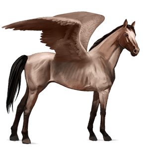 pegaso de montar pura sangre overo