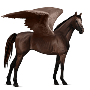 pegaso de montar cuarto de milla alazán tostado
