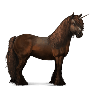 unicornio de montar pura raza española gris claro