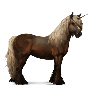 unicornio de montar gris tordo