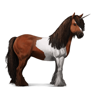 unicornio de montar bayo cereza