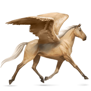 pegaso de montar alazán tostado