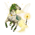 unicornio de montar hada