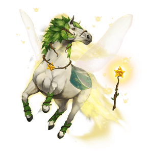 unicornio de montar hada