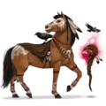 caballo de montar esqueleto